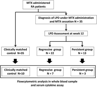 Restoration of Decreased T Helper 1 and CD8+ T Cell Subsets Is Associated With Regression of Lymphoproliferative Disorders Developed During Methotrexate Treatment